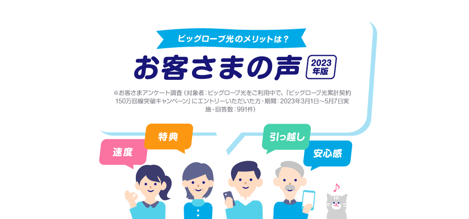 ビッグローブ光のメリットは？お客さまの声【2023年版】