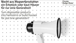 Megafon, Schriftzug von Circular Design Rules