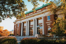 Front of Foellinger Auditorium 