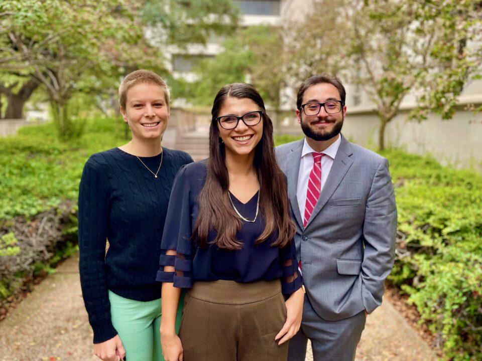 Three students: Mary Jones, Nicole Shilling, and Brad Steel