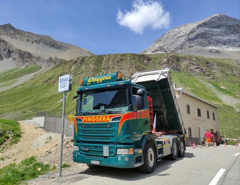 silo transport - pinggera transporte ag - engadin / bever