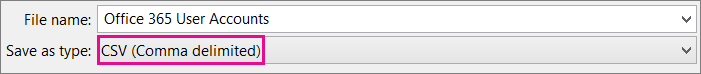 En bild av hur du sparar en fil i Excel i CSV-format.