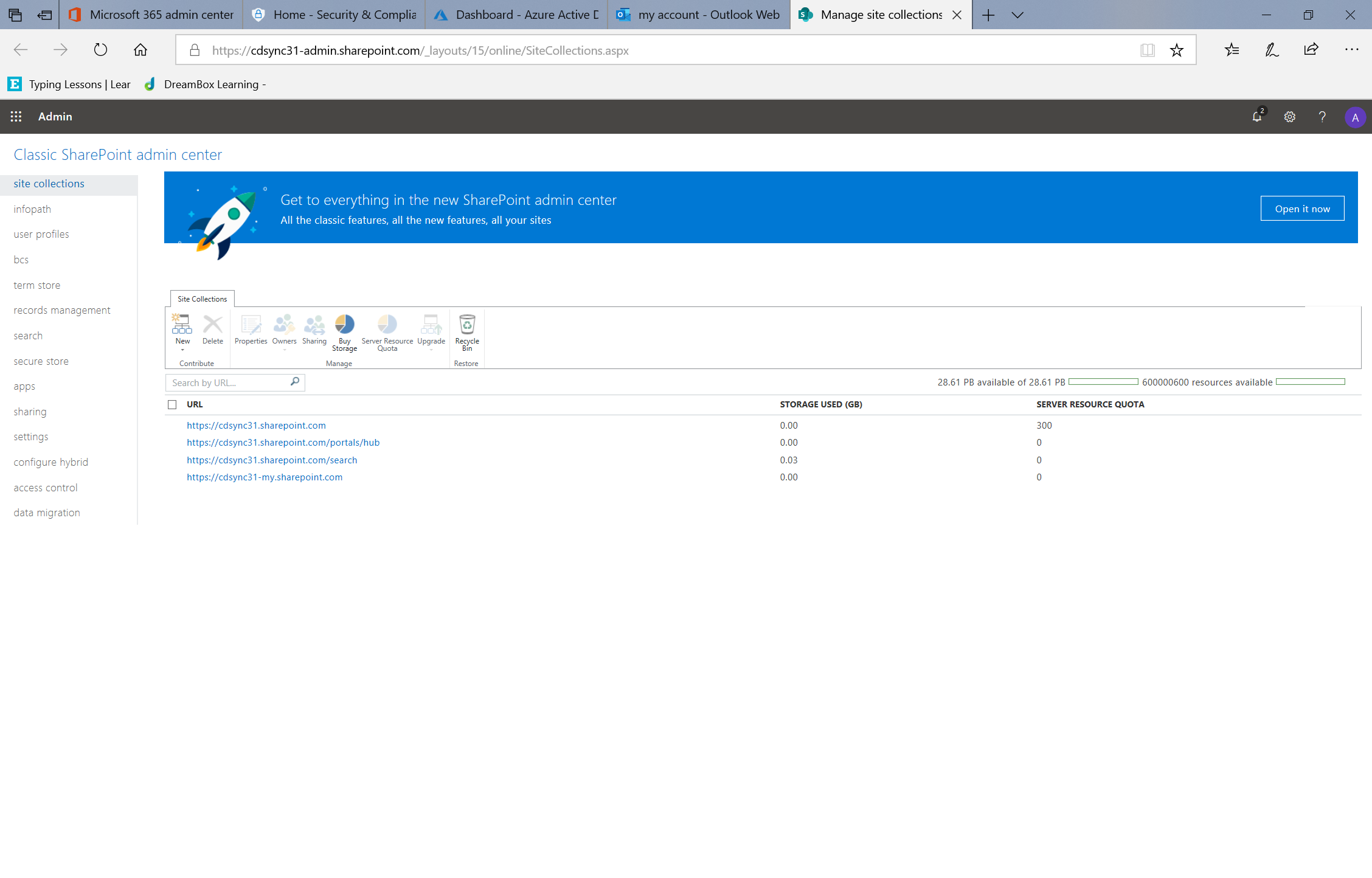 Configure admin-settings - SharePoint.