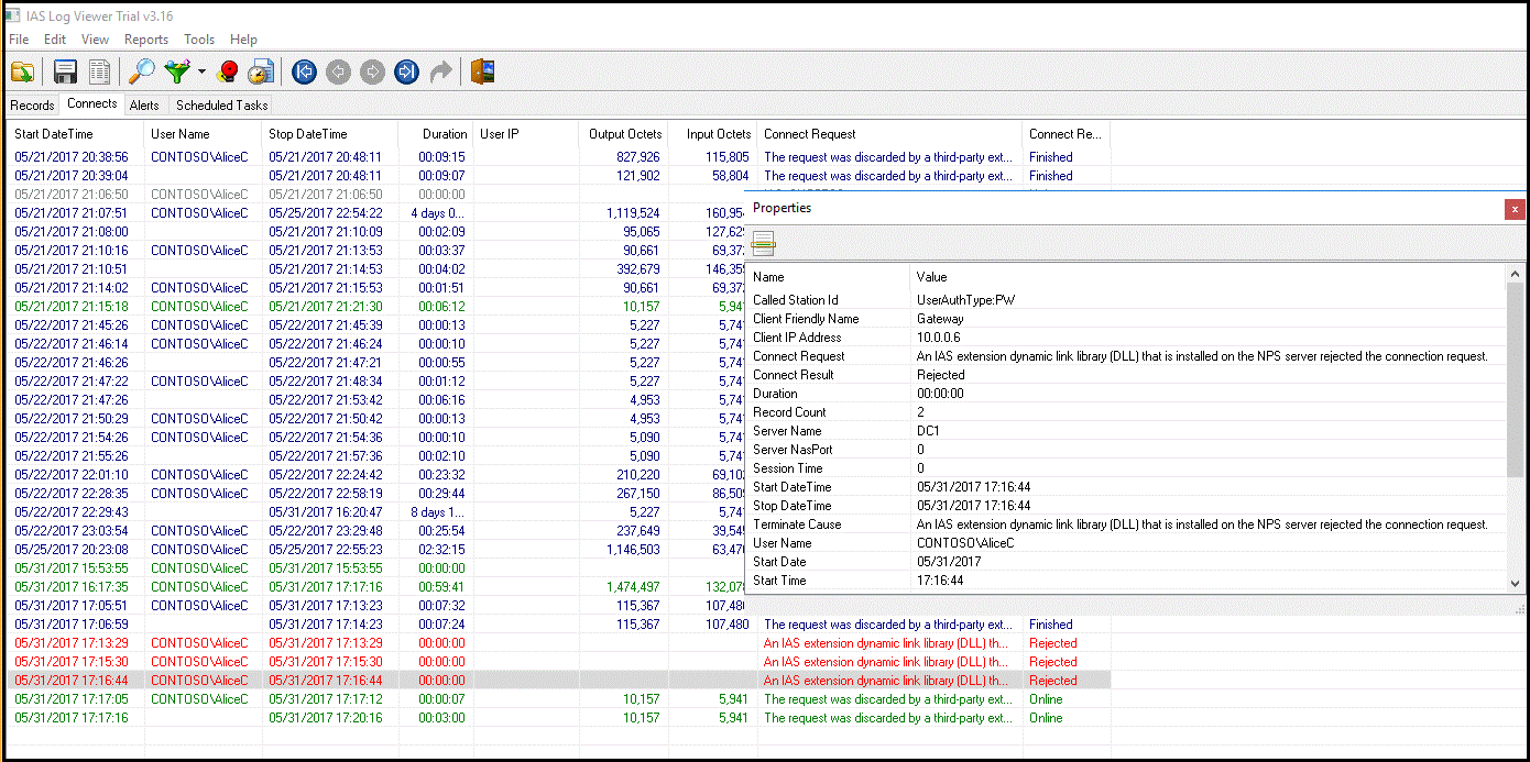 Contoh parser IAS aplikasi Shareware