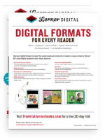 Cover image of Digital Formats for Every Reader flyer