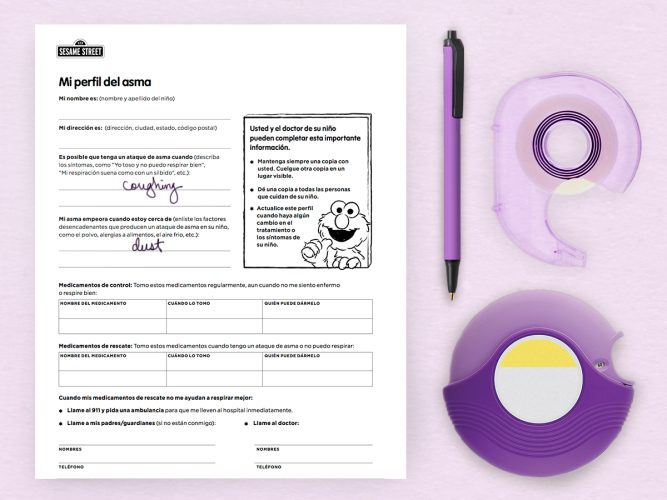 Asthma Profile Spanish Printable