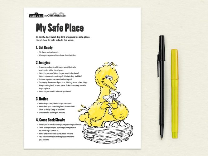 My Safe Place printable.