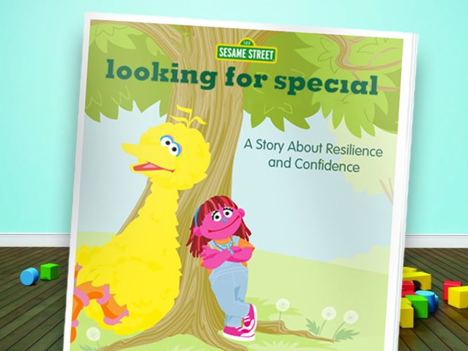 Looking for Special storybook cover with Big Bird.