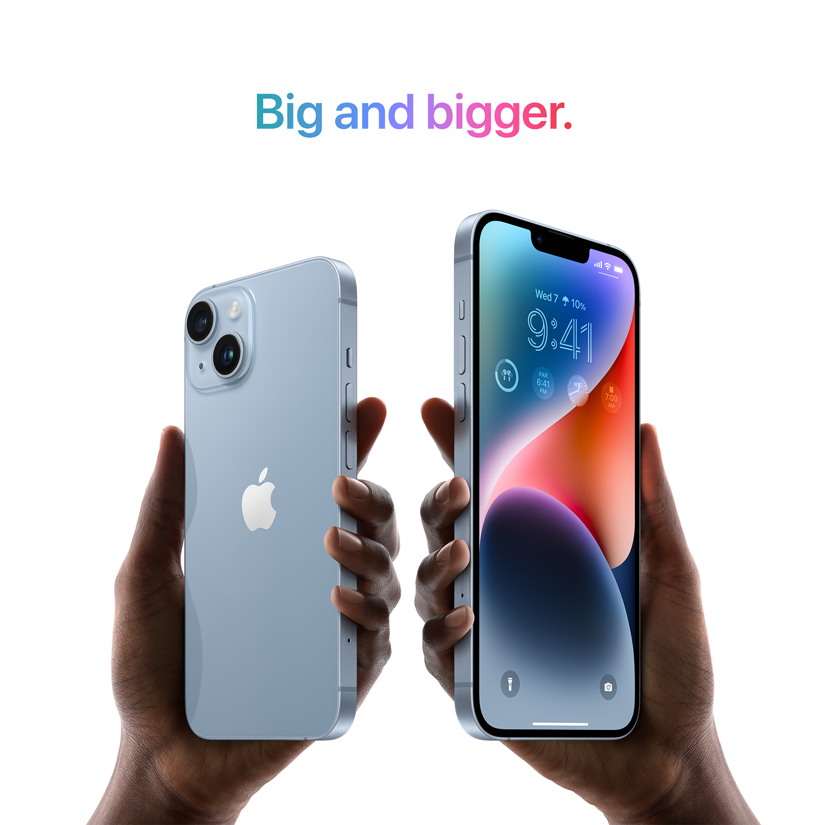 iPhone 14 Plus purple big&bigger