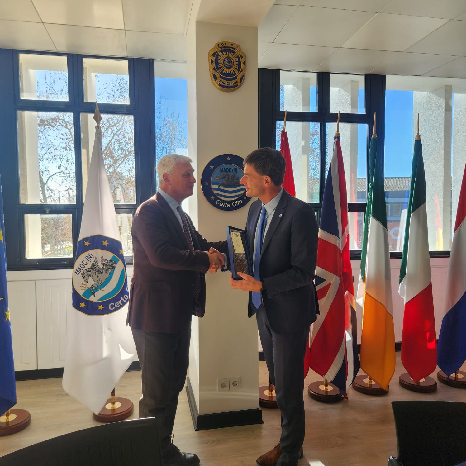 General Pierangelo Iannotti, Central Director for Italy’s DCSA, visits MAOC-N