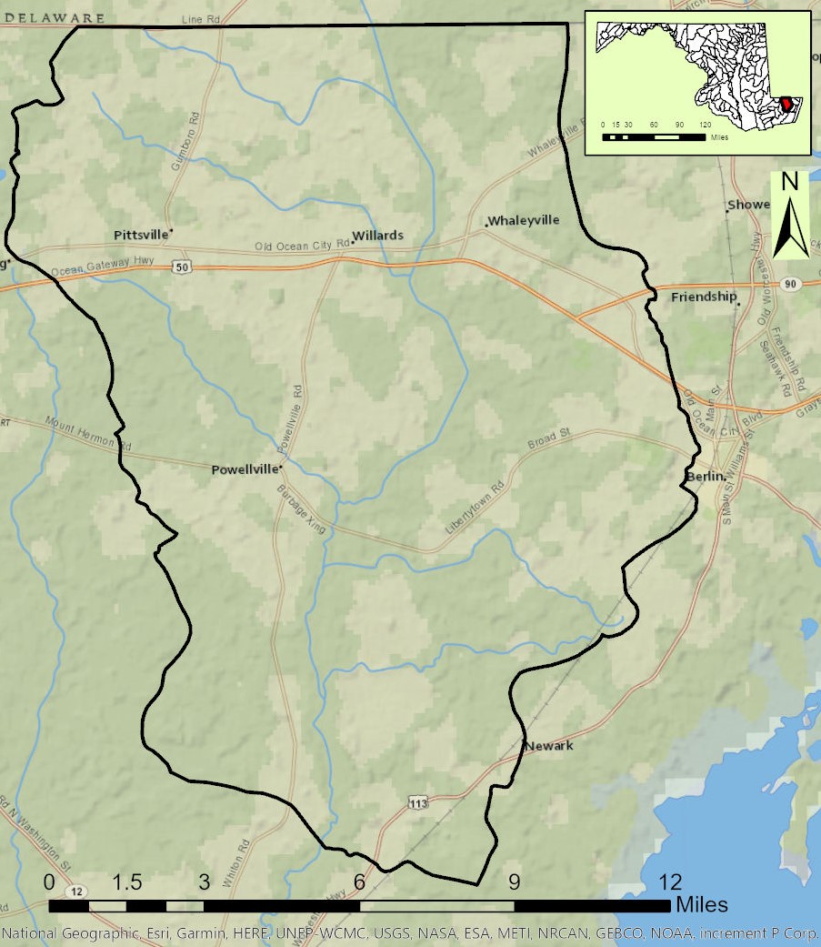 Upper Pocomoke River Map