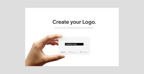 Logo builder homepage