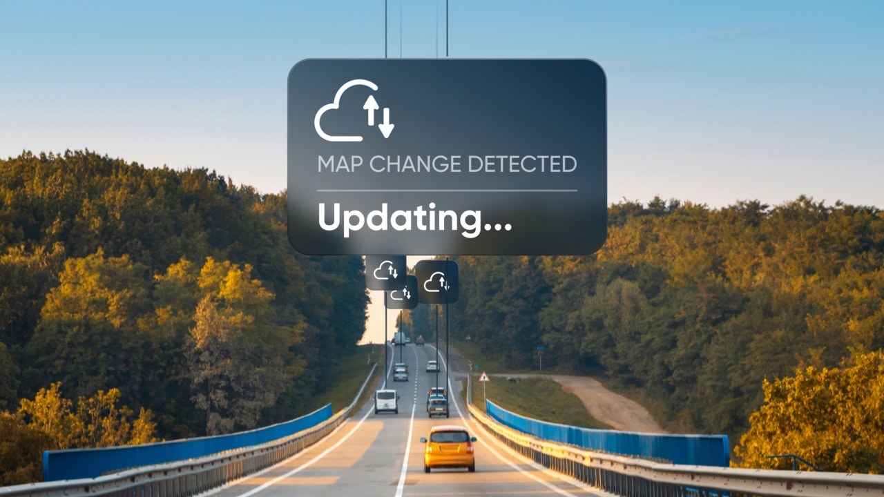 map change detection feature