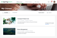 Screenshot of iSpring Learn LMS