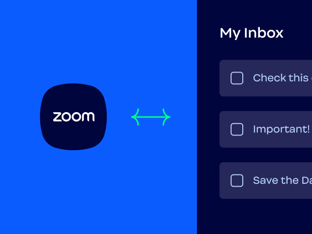 Zoom 받은 메일함