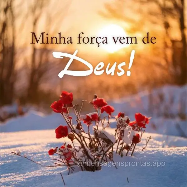 Minha força vem de Deus!