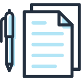 icon: writing materials