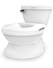 Summer Infant by Ingenuity My Size Potty Pro in White, Toddler Potty Training Toilet, Lifelike Flushing Sound, for Ages 18 Months, Up to 50 Pounds