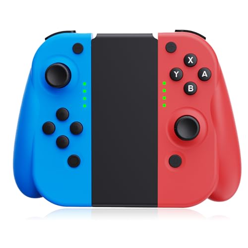 JoyPlay Mando para Switch, Mandos Switch Inalámbrico Compatible con Switch/Lite/OLED con Doble Vibración/Gyro Axis/Función de