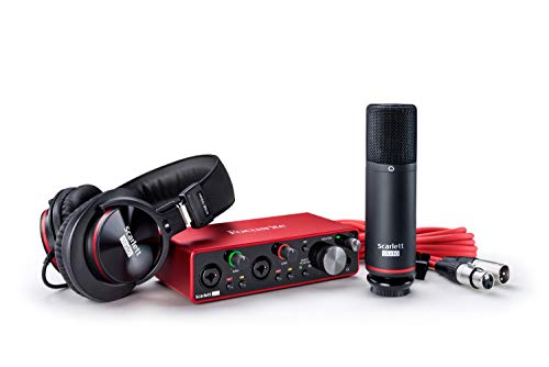 Focusrite Scarlett 2i2 Studio 3rd Gen USB Audio Interface Bundle for the Songwriter with Condenser Microphone and Headphones 