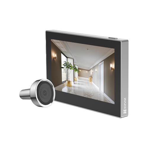 EZVIZ Mirilla Digital de Puerta con Pantalla a Color de 4.3'' Cámara Video Inalámbrico 1080P,Vista en Vivo Gran Angular 146°,