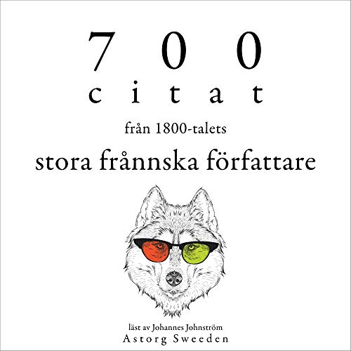 Diseño de la portada del título 700 citat från de stora franska författarna på 1900-talet