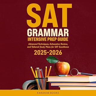 SAT Grammar Intensive Prep Guide Audiolibro Por Coco Karlrom arte de portada