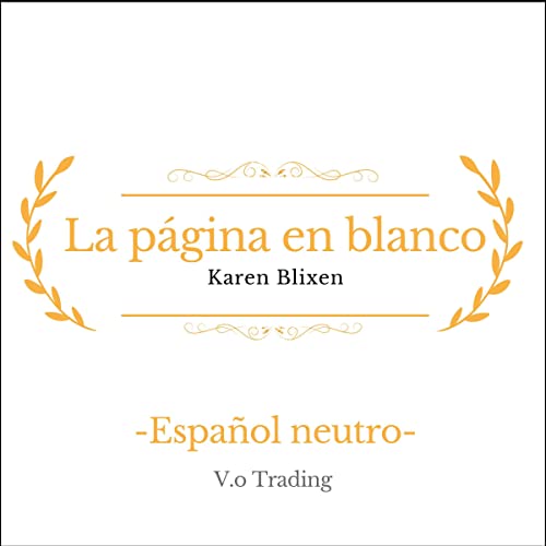 La página en blanco [The Blank Page] Audiolibro Por Karen Blixen arte de portada