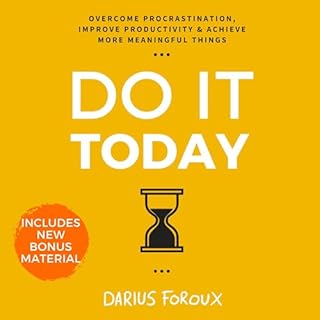 Do It Today Audiolibro Por Darius Foroux arte de portada