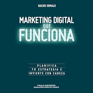 Diseño de la portada del título Marketing digital que funciona