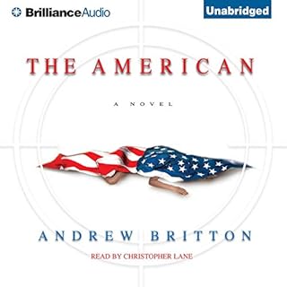 The American Audiolibro Por Andrew Britton arte de portada