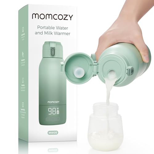 Momcozy Portable Milk Warmer for Travel – Dual Heating Modes for Breast Milk & Water, Portable Bottle Warmer with Fast Heatin