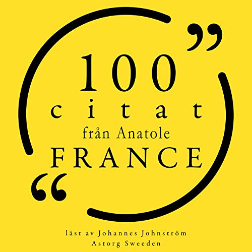 Diseño de la portada del título 100 citat från Anatole France