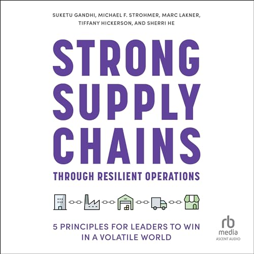 Strong Supply Chains Through Resilient Operations Audiolivro Por Suketu Gandhi, Michael F. Strohmer, Marc Lakner, Tiffany Hic