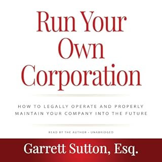 Run Your Own Corporation, 2nd Edition Audiolibro Por Garrett Sutton arte de portada