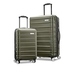 Samsonite Omni 2 Hardside Expandable Luggage with Spinner Wheels, Vita Olive, 2-Piece Set (Carry-on/Medium)