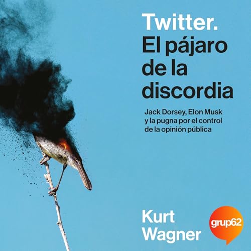 Diseño de la portada del título Twitter. El pájaro de la discordia