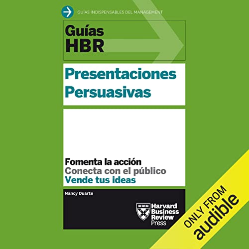 Diseño de la portada del título Guías HBR: Presentaciones Persuasivas