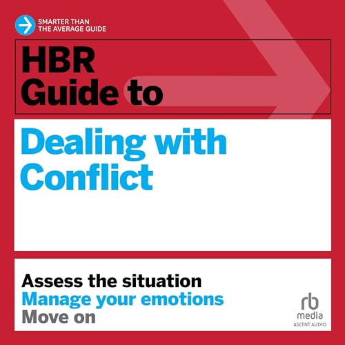 Diseño de la portada del título HBR Guide to Dealing with Conflict