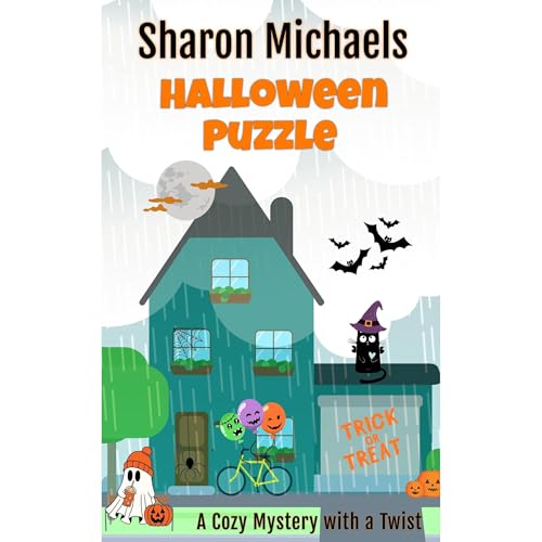 Halloween Puzzle Audiolibro Por Sharon Michaels arte de portada