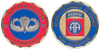 U.S. Army 82nd Airborne Division Challenge Coin