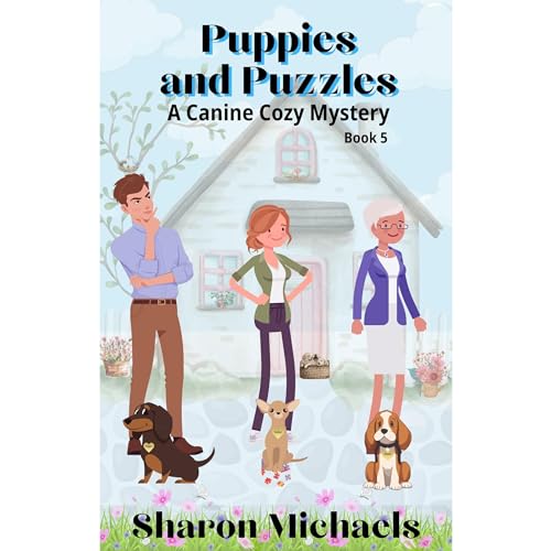 Puppies and Puzzles Audiolibro Por Sharon Michaels arte de portada