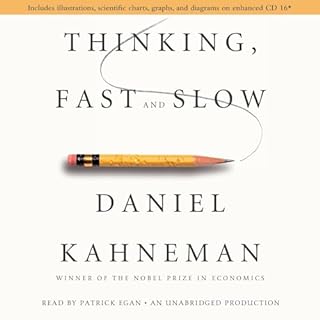 Thinking, Fast and Slow Audiolibro Por Daniel Kahneman arte de portada