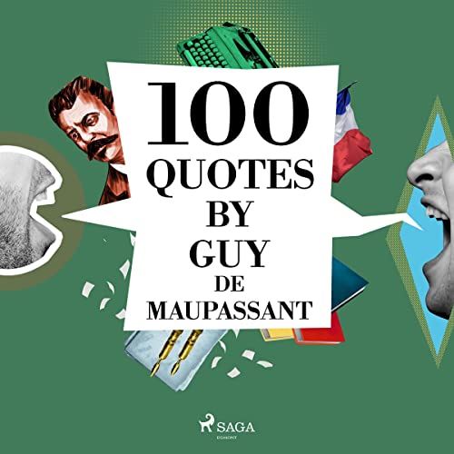 Diseño de la portada del título 100 Quotes by Guy de Maupassant