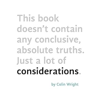 Considerations Audiobook By Colin Wright cover art