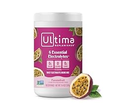 Ultima Replenisher Daily Electrolyte Drink Mix – Passionfruit, 90 Servings – Hydration Powder with 6 Key Electrolytes & Tra…