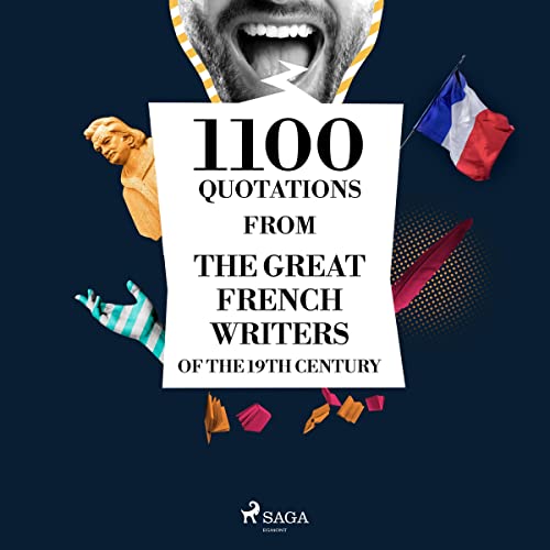 Diseño de la portada del título 1100 Quotations from the Great French Writers of the 19th Century