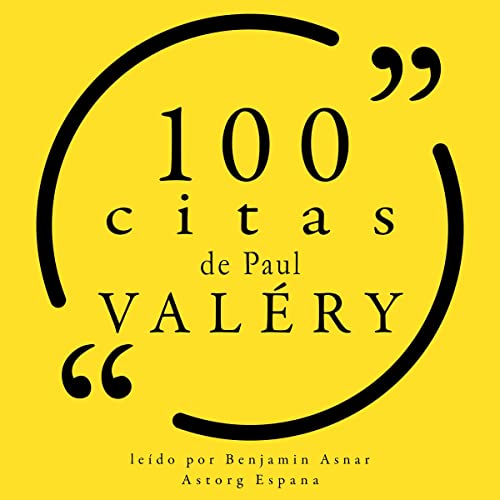 Diseño de la portada del título 100 citas de Paul Valery