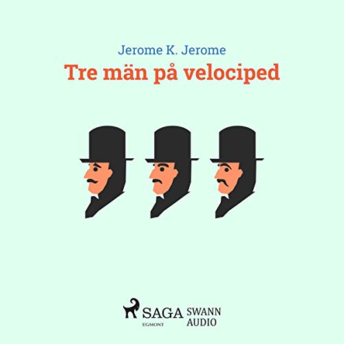 Tre män på velociped cover art