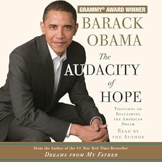 The Audacity of Hope Audiolibro Por Barack Obama arte de portada